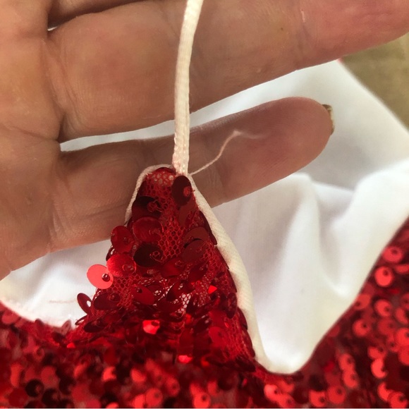 SEQUIN RED TANK or MINI DRESS SZ S - Picture 13 of 16